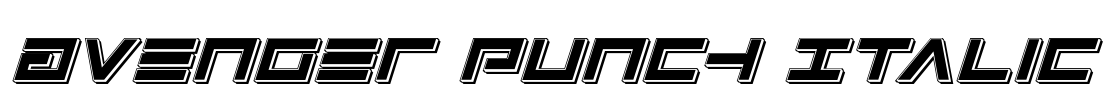 Avenger Punch Italic