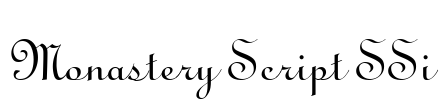 Monastery Script SSi Font Image