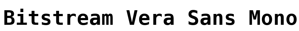 Bitstream Vera Sans Mono