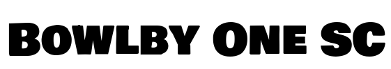 Bowlby One SC Font Image