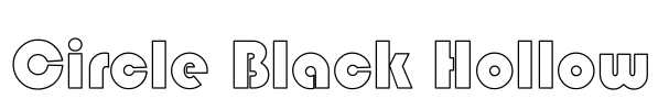 Circle Black Hollow