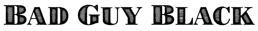 Bad Guy Black Font Image