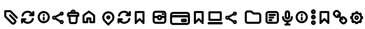 Arista Pro Icons SemiBold Font Image