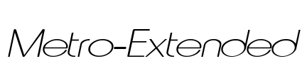 Metro-Extended