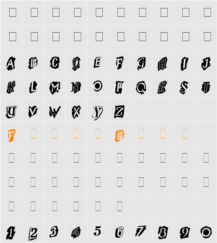 Montage Character Map