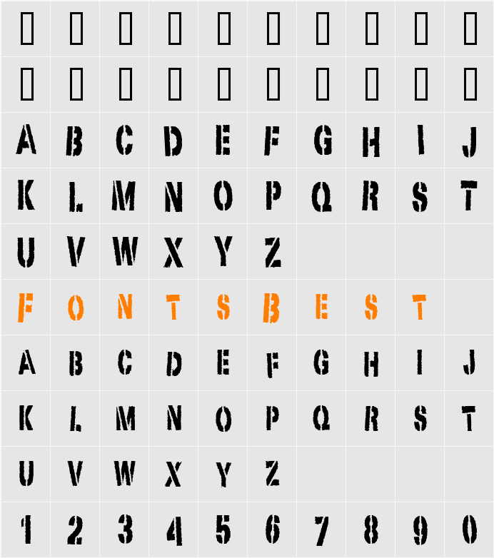 CK Template Character Map