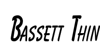 Bassett Thin Font Image