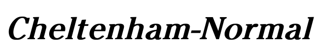Cheltenham-Normal Font Image