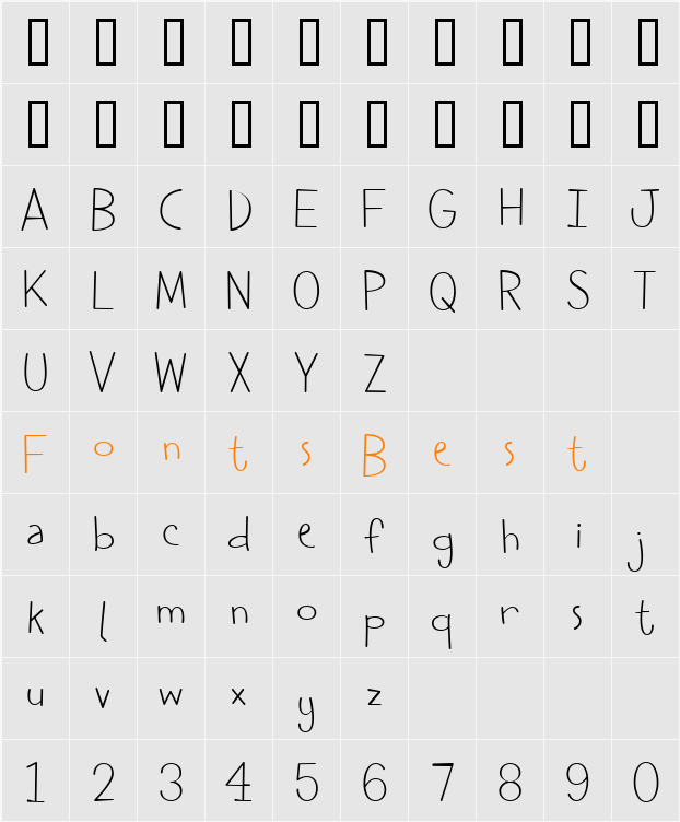 Cheddar Salad BTN Lt Character Map