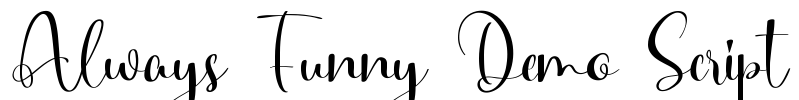 Always Funny Demo Script Font Image