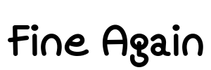 Fine Again Font Image