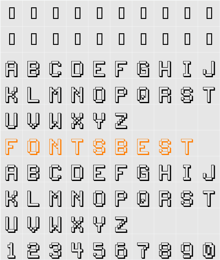 JI-Mikado Character Map
