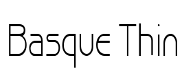 Basque Thin Font Image
