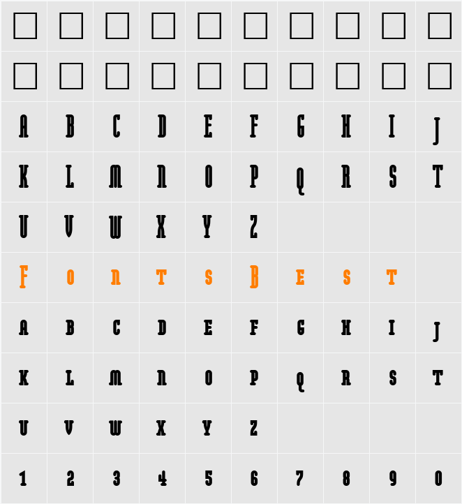 ModulaRoundSerifUltraSmCap Character Map