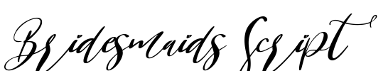 Bridesmaids Script