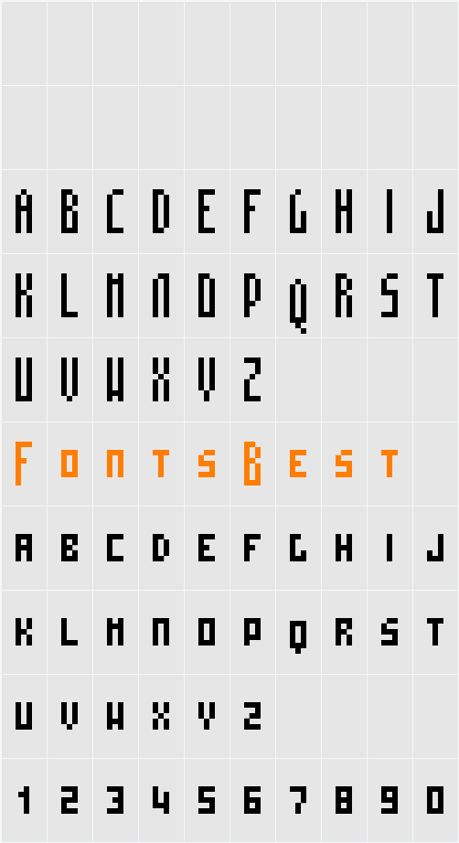 MosaicoSC Character Map