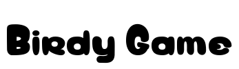 Birdy Game Font Image