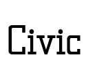 Civic Font Image
