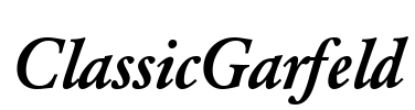 ClassicGarfeld Font Image