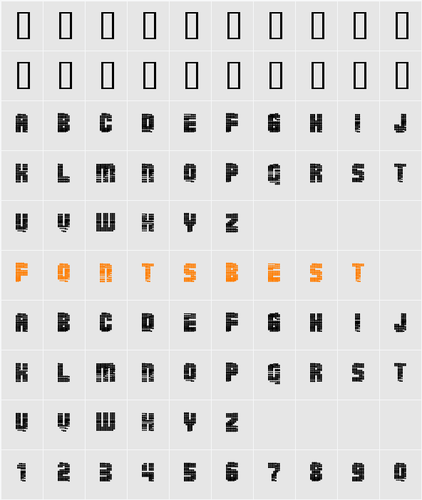 JI-Lobber Character Map