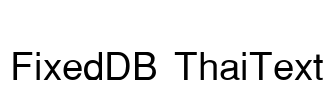 FixedDB ThaiText
