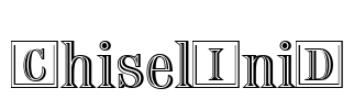 ChiselIniD Font Image