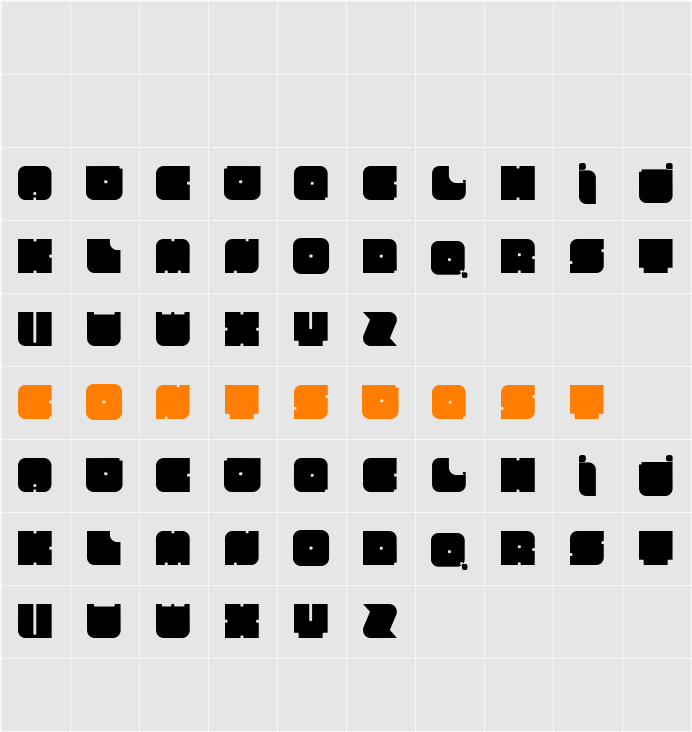 Cuadra Character Map