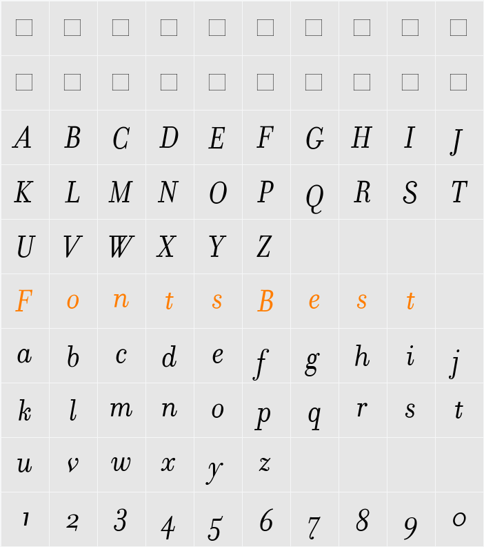 Filosofia Character Map