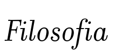 Filosofia Font Image