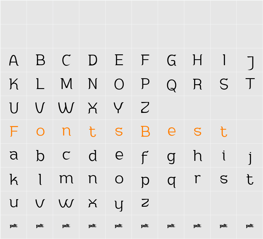 Adahi Personal Use ExtLt Character Map