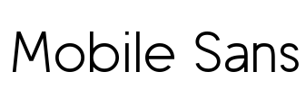 Mobile Sans Font Image
