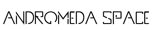 Andromeda Space Font Image
