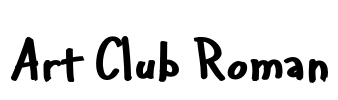 Art Club Roman Font Image