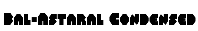 Bal-Astaral Condensed Font Image