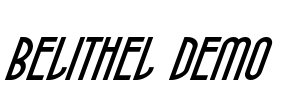 Belithel Demo Font Image