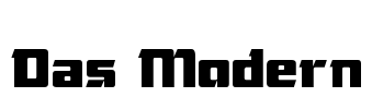 Das Modern Font Image