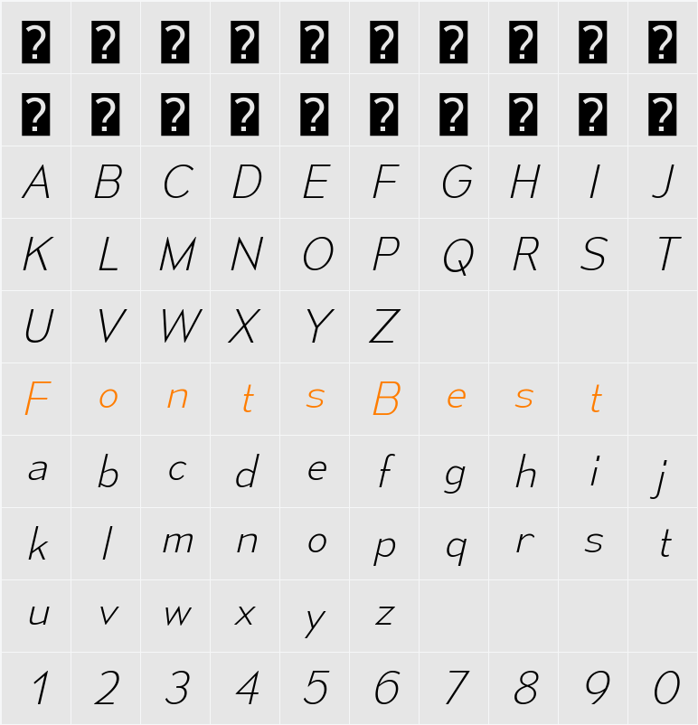 Mesmerize El Character Map