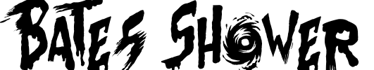Bates Shower Font Image