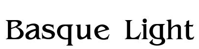 Basque Light Font Image