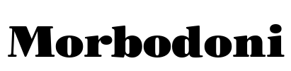 Morbodoni Font Image