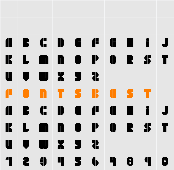 BLOCK JayeW73 Character Map