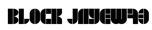  BLOCK JayeW73 Font Image