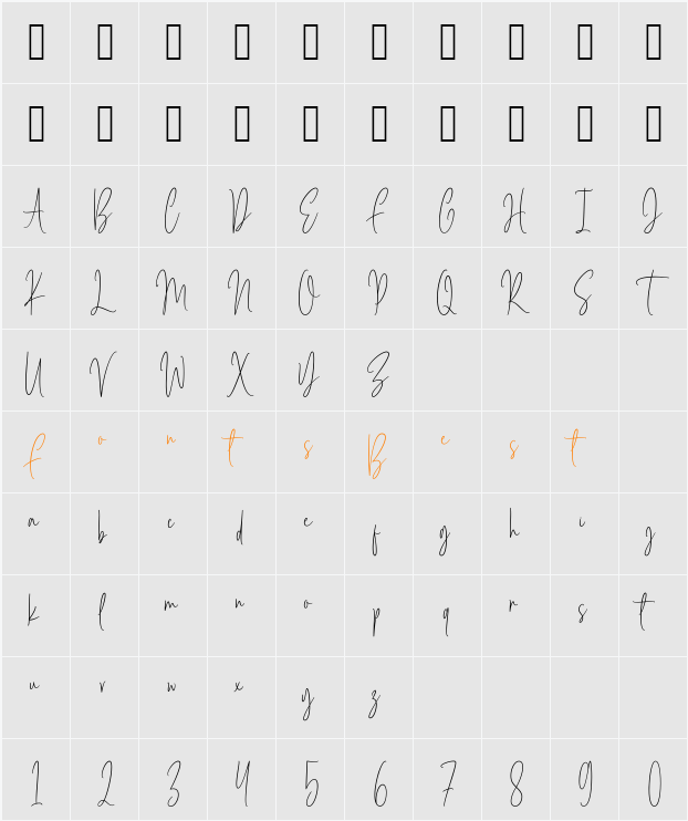 Brilliant Elegant Character Map