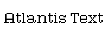 Atlantis Text Font Image