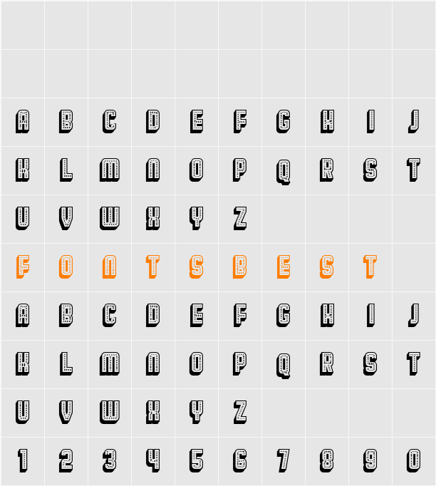 Broadway 3D Character Map