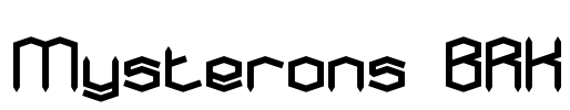 Mysterons BRK Font Image