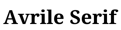 Avrile Serif Font Image