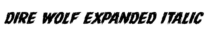 Dire Wolf Expanded Italic