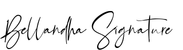 Bellandha Signature Font Image
