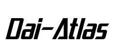 Dai-Atlas Font Image
